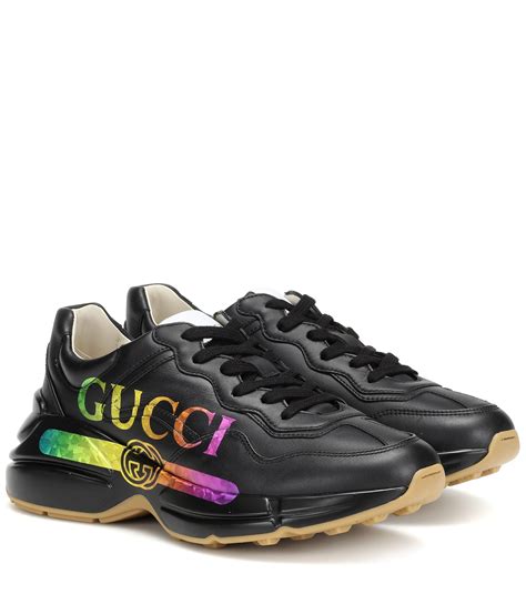 gucci sneakers black rhyton